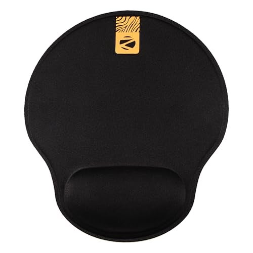 ZEBRONICS MSP-X5 Mouse Pad, for Speed and Precision Operation, Ultra-Smooth Fabric Surface + Memory Foam Wrist Rest, Optimised for All Mouse Sensors, Anti Slip Rubber Base, Surface of 211 x 240 mm - Image 1