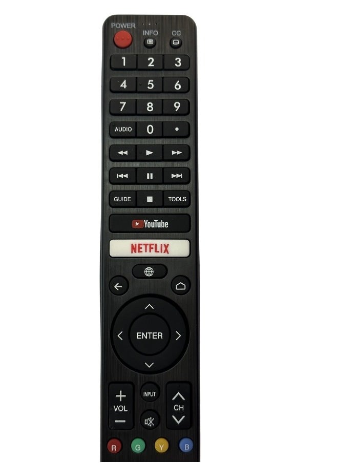 SHARP Q - Remote Controll fit for Sharp AQUOS 4K Smart Android TV 4T-C60BJ3T 4T-C60BK1X 4T-C70Bj3T 4T-C60BJ5T 4T-C70BJ5T 2T-C32BE1T 2T-C32BG1X 2T-C32BG1I 4T-C70BK1X 4T-C70BJ1T 42BG1 C42BG1 - Image 1