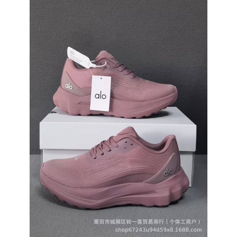 Alo Runner Kim Ji-Soo Luxury Full Set Ultra-Light Breathable Mesh Sports Casual Shoes for Men and Women Couples - Image 1