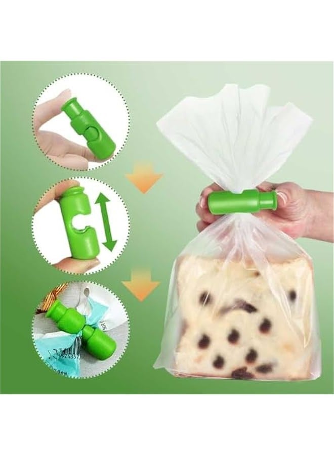 12 Pieces Grip Sticks Bag Sealers Snack Bread Plastic Sealing Clips Food Closure Chip Clips Squeeze Clips Bags Clamp Clip Accessories