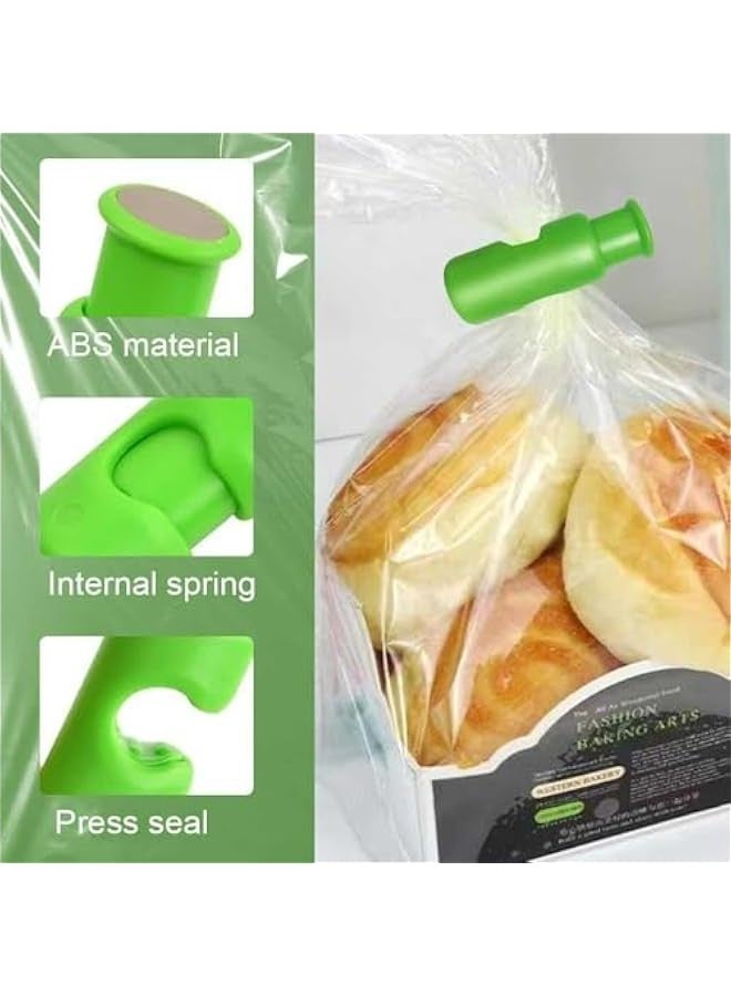 12 Pieces Grip Sticks Bag Sealers Snack Bread Plastic Sealing Clips Food Closure Chip Clips Squeeze Clips Bags Clamp Clip Accessories