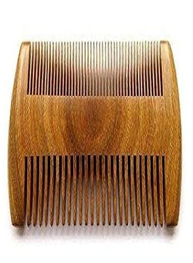 KAVIN Neem Wood Comb Wooden Comb Set Anti Dandruff For Wide Tooth Comb Controlling Hair Fall And Hair Growth (Brown Colour) Pack Of 1 (M10) - Image 1