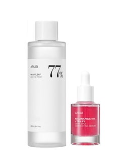 Heartleaf 77% Soothing Toner 250ML + 10% Niacinamide + 4% Tranexamic Acid Serum 30ML