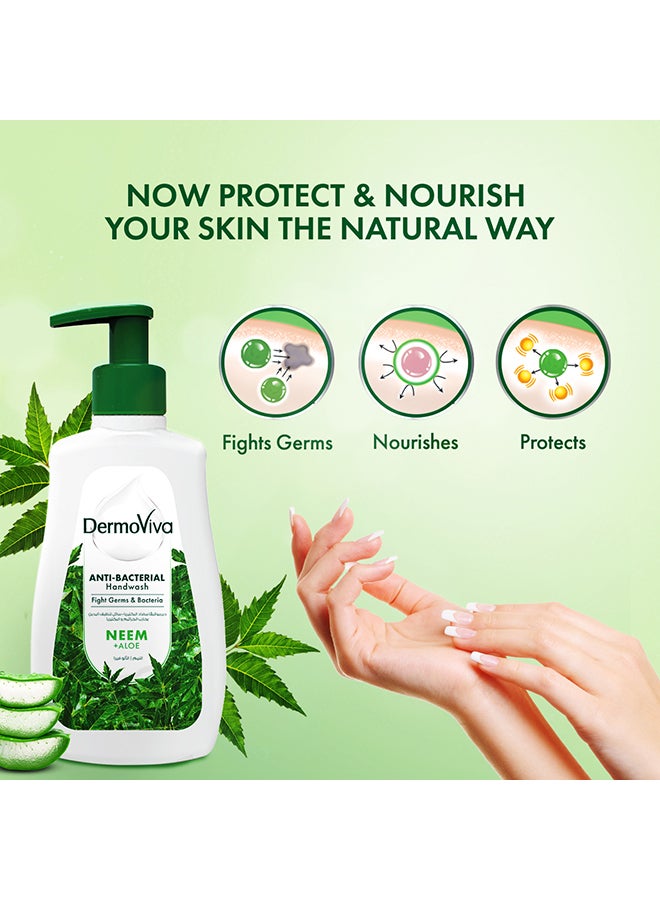 DermoViva Anti-Bacterial Handwash With Neem And Aloe Vera Extracts Pack Of 3 - Image 3