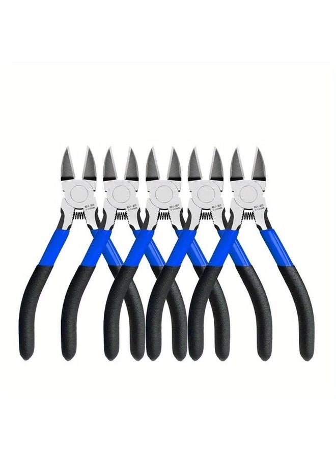 Orange 6 5 Inch 2 Pack High Carbon Steel Wire Stripper Spring Loaded Precision Snips - Image 2