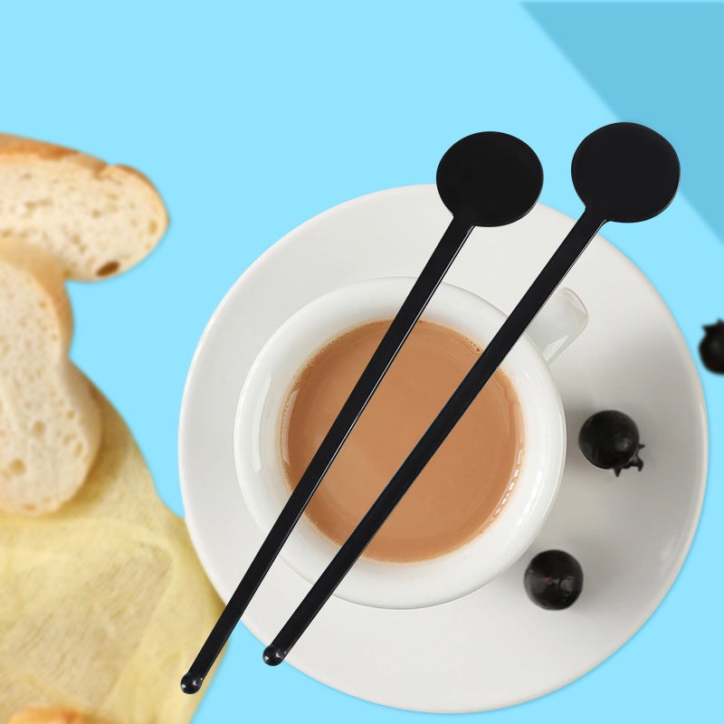 Disposable Transparent Round Head Plastic Coffee Cocktail Mixing Stick Juice Stirring Stick Experimental Toy Stick 18.5Cm - Image 4