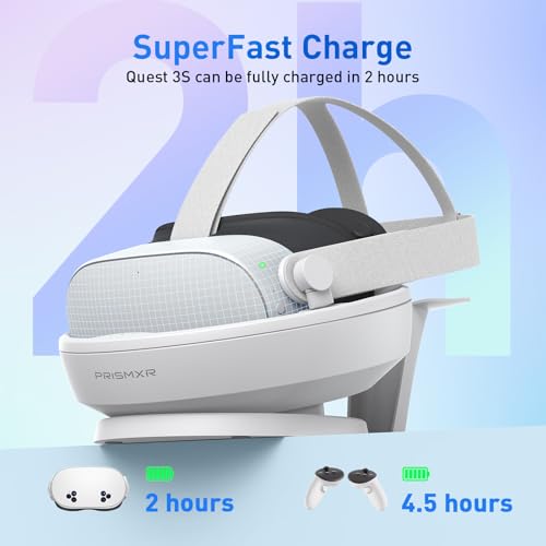 PRISMXR Carina D1/D1S Magnetic Charging Dock Compatible with Meta Quest 3/3S (for Quest 3S (Without Charger)) - Image 3