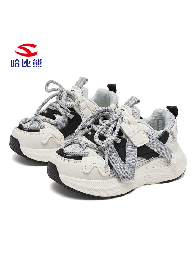 Habib Bear Double Net Spring And Autumn Boys Sneaker Breathable Campus Lightweight Torre Shoes Shock-cushioning Casual Shoes Outlet