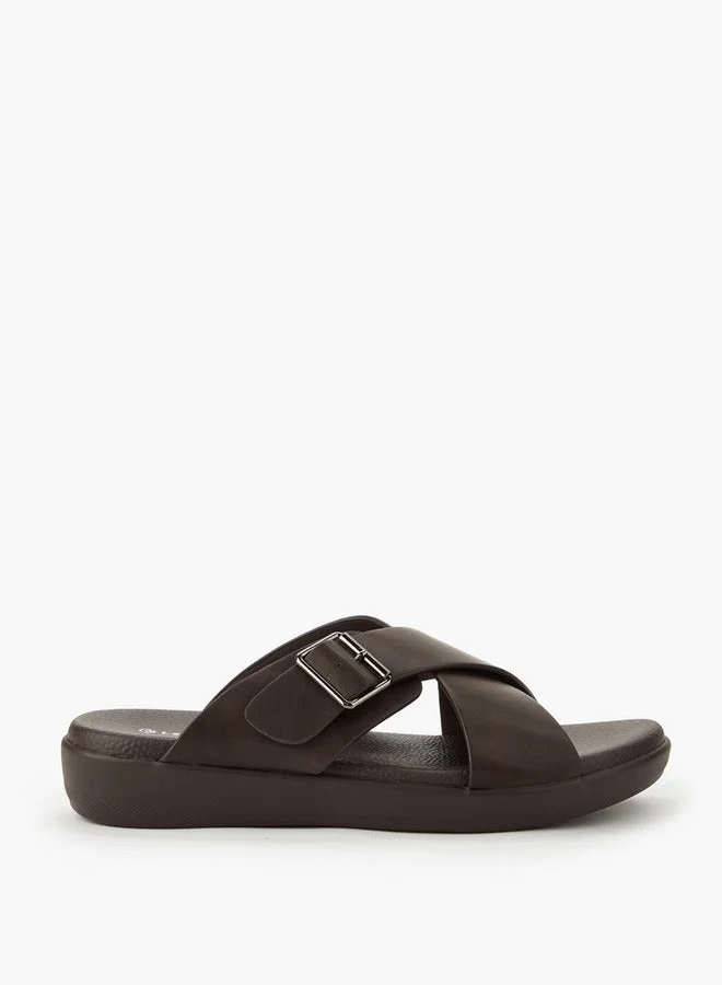 Le Confort Men Cross Strap Sandals