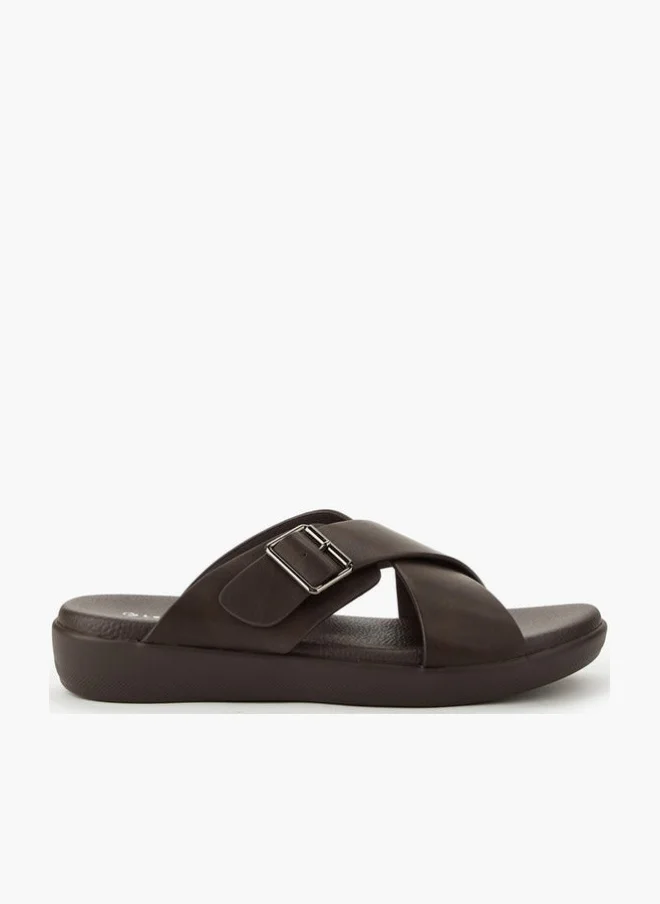 لو كونفورت Men Cross Strap Sandals