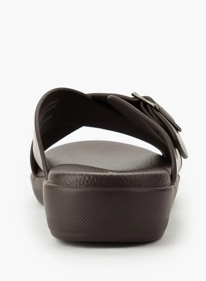 Le Confort Brown Men Cross Strap Sandals for Men | Best Price UAE