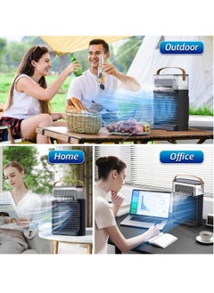 Portable Air Conditioners Fan, 1200ml Personal Evaporative Air Cooler,  Mini Air Cooling Fan with Natural Wind Function, 5 Cool Mist & 4 Speeds & Timer for Bedroom Office Desk, Remote Control - pzsku/ZC60D9571AF0CCA57784CZ/45/_/1719052257/243877bb-a7d0-4404-9022-7bed993d0ac2