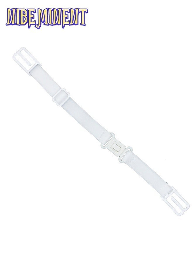 NIBEMINENT 50-Piece 3-Layer Disposable White Face Mask For Adults with 5Pcs Adjustable Face Mask Ear Strap Extender - Anti Strangulation, Soft and Comfortable - Image 4