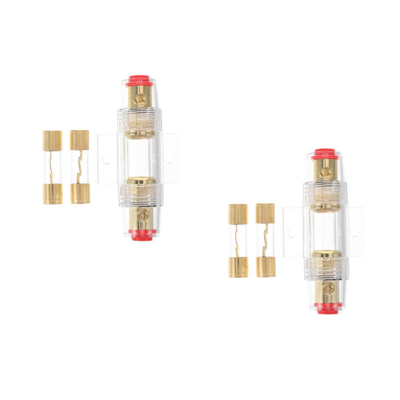 2pcs Fuse Holder 30A Inline Car Audio Alarm Amplifier Truck Audio Automotive Parts Fuse Holder - Image 1