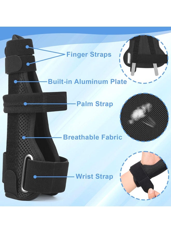 Pinky Finger Splint, 4th Or 5th Ring Fingers Splint For Boxer’s Fracture, Arthritis, Tendonitis, Metacarpal Support Hand Brace Fits Left Or Right Hand - Image 3