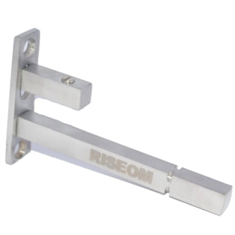 RiseOm 10 inch Heavy F Type Shelf Bracket Adjustable 95 mm Rod Thickness Supports 681012 mm of Glass Thickness Pack of 10 10 inch - Image 2