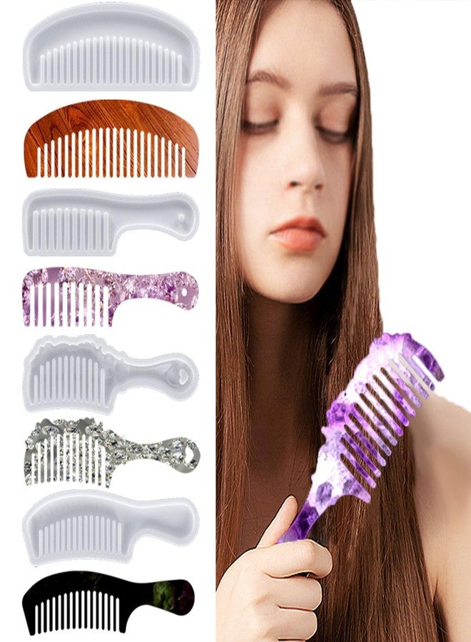 Cayway 12 PCS Hair Sticks Epoxy Resin Silicone Molds 4 Pz Comb Resin Silicone Molds for Hairpin Clip, Comb DIY Making Supplies - Image 4