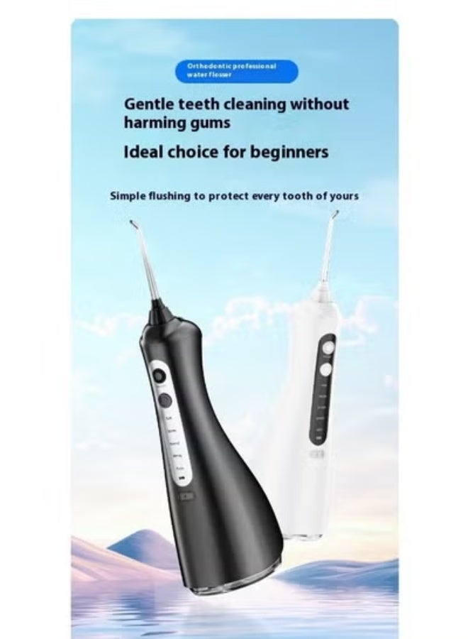 خيط مائي جديد بالموجات فWater Flosser, Alternative to Traditional Dental Floss, Efficient Water Flosser for Teeth Deep Cleaning, Professional Teeth Cleaner for Home & Travel Oral Careوق الصوتية - محمول وذكي لإزالة الجير بالنبضات عالية التردد - Image 5