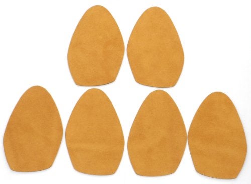 Soles2dance 3 pairs of stickon suede soles with industrialstrength adhesive backing for highheeled shoes Resole old shoes or convert your favorite heels to perfect dance shoes SUEDELA3pkgold - Image 1