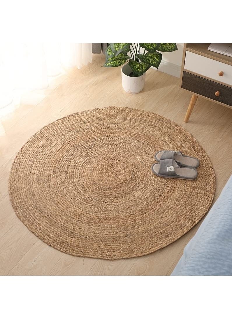 Round Jute Rug Carpet 120x120cm - pzsku/ZC60DFB8429DB978DA56EZ/45/_/1682782063/b5f6a0c5-c723-492d-be04-e5b8af0b027e