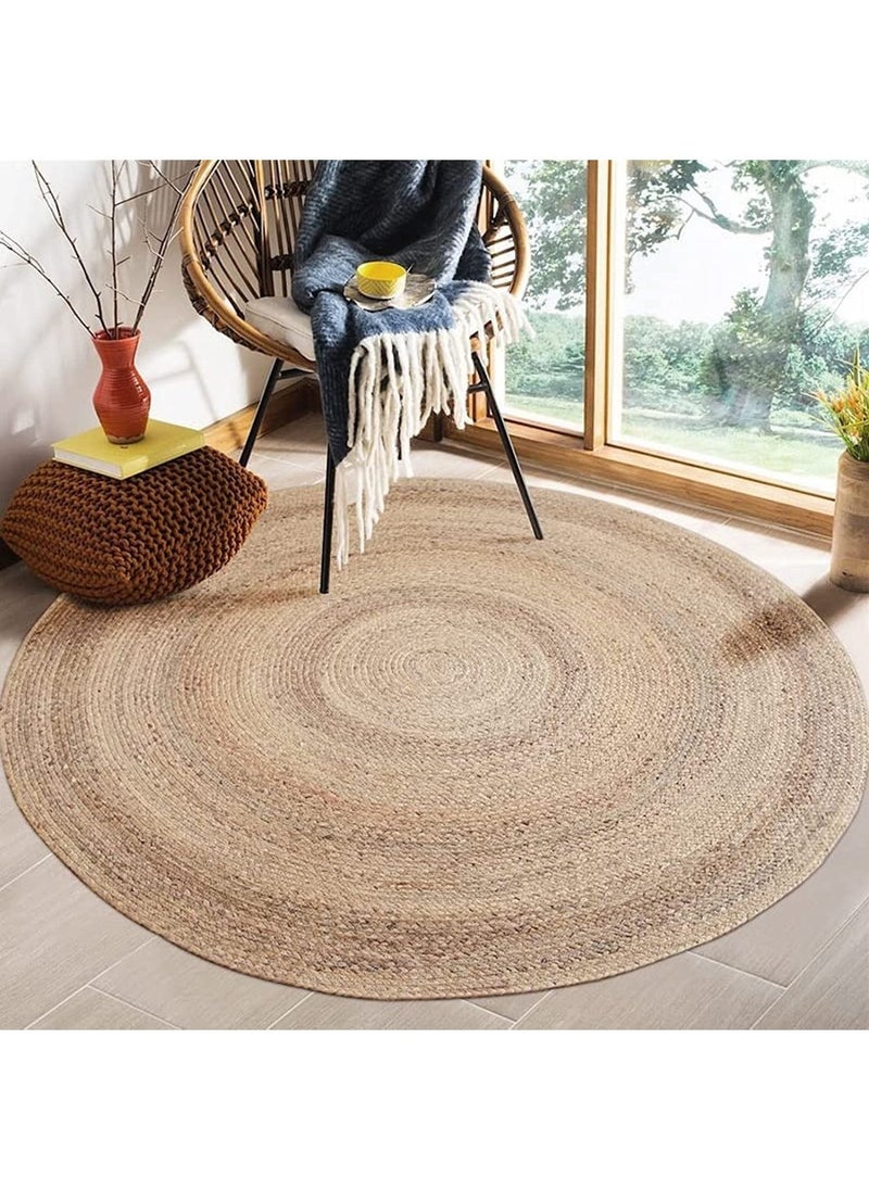 Round Jute Rug Carpet 120x120cm - pzsku/ZC60DFB8429DB978DA56EZ/45/_/1682782065/2579c242-1cf9-4e09-b65d-c224fa0dc4ed