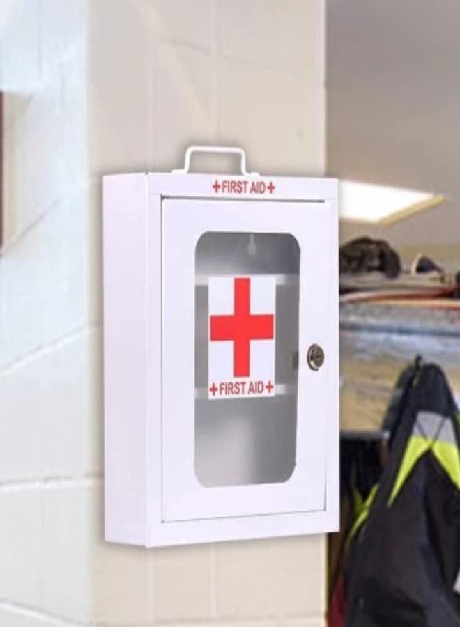 SPYLOCK Emergency Medical Box/First Aid Box/Wall Mount/ (White) Pack of 1. - Image 1