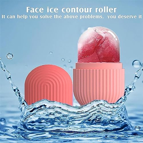 RIXTEC ice roller for face women skin glowing ice cube massager Face Puffiness Relief Massage Skin Care Tools for face eye(Multi color)(Facial roller) - Image 2