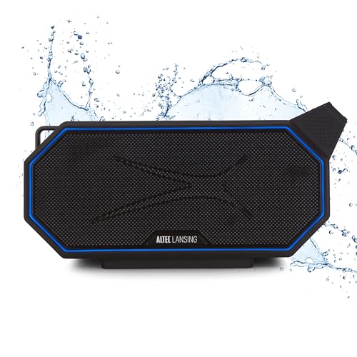 Altec Lansing Portable Bluetooth Speaker HYDRABOOM 2.0, 32W Output Power, 16Hr Playtime, Party Sync, Qi Wireless Charging, Everything-Proof, Voice Assistant Compatible - Black - Image 1
