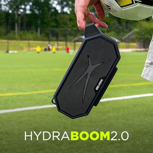 Altec Lansing Portable Bluetooth Speaker HYDRABOOM 2.0, 32W Output Power, 16Hr Playtime, Party Sync, Qi Wireless Charging, Everything-Proof, Voice Assistant Compatible - Black - Image 5