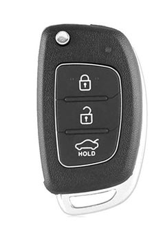 SYOSI Folding Smart Car Key, 3 Buttons Keyless Entry Remote Case, Replacement Remote Car Key key Shell Repair for Mistra Hyundai HB20 SANTA FE IX35 IX45 Key Cover Case  - Image 1