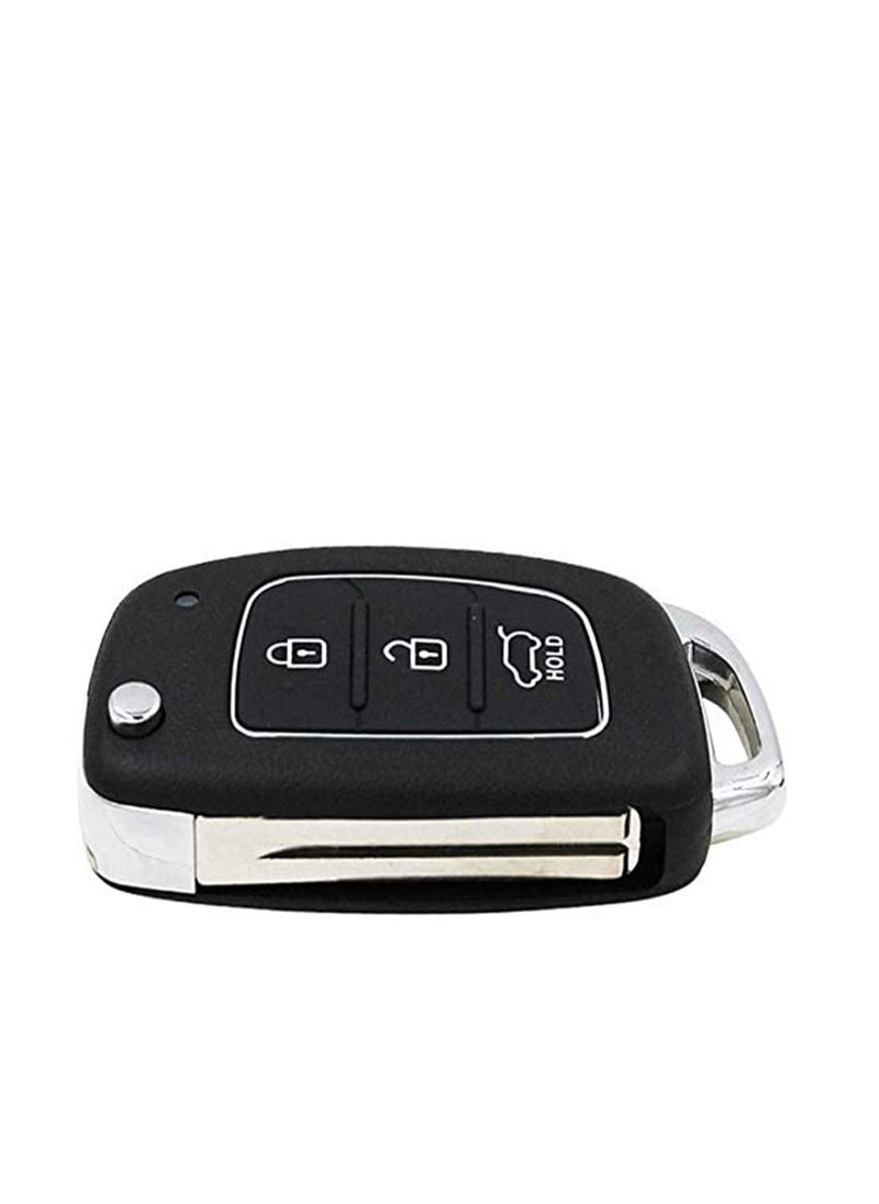 SYOSI - Folding Smart Car Key, 3 Buttons Keyless Entry Remote Case, Replacement Remote Car Key key Shell Repair for Mistra Hyundai HB20 SANTA FE IX35 IX45 Key Cover Case - Image 1