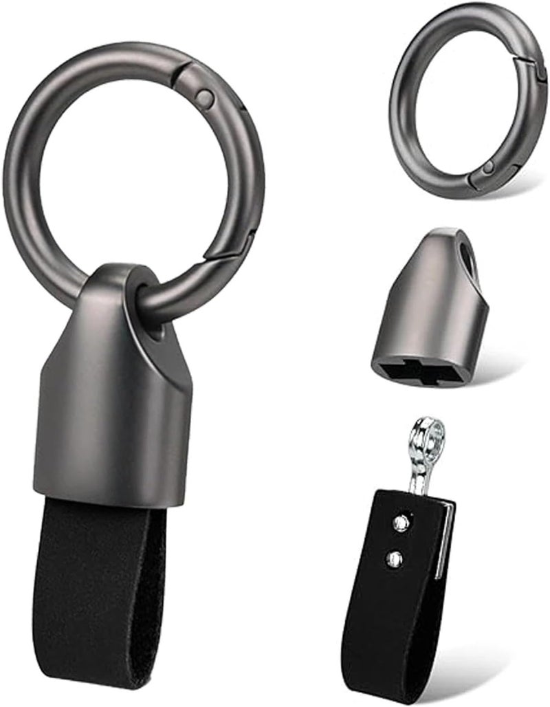 Tinkber 2 Pieces Multifunctional Car Leather Keychain Clips - Image 4