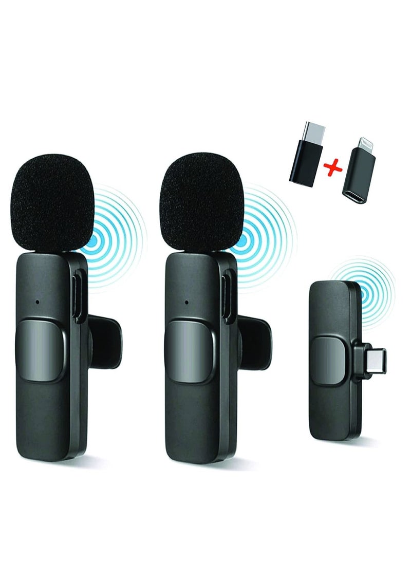 ELTRAZONE - Wireless Microphone Lavalier Microphone 2 in 1 for iPad YouTube Facebook Live Streaming Vlog Audio Recording Cordless Mini mic with noise reduction and Plug-Play - Image 1
