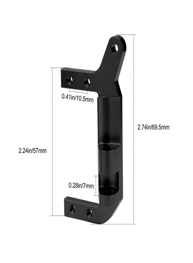 HobbyPark Servo Mount 4-Link Suspension Mounts for TRX4 Crawler Replacement of 3-Link Panhard Bar Upgraded (Black) - Image 2