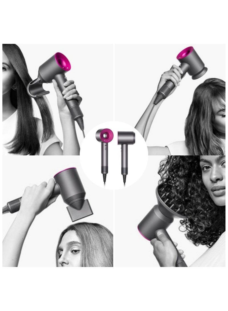 راكسوم مجفف شعر أيوني احترافي، قوي وسريع الجفاف، فوهة مجفف شعر منخفضة الضوضاء، 1 مرفقات ناشرة للسفر في صالون المنزل - Image 3