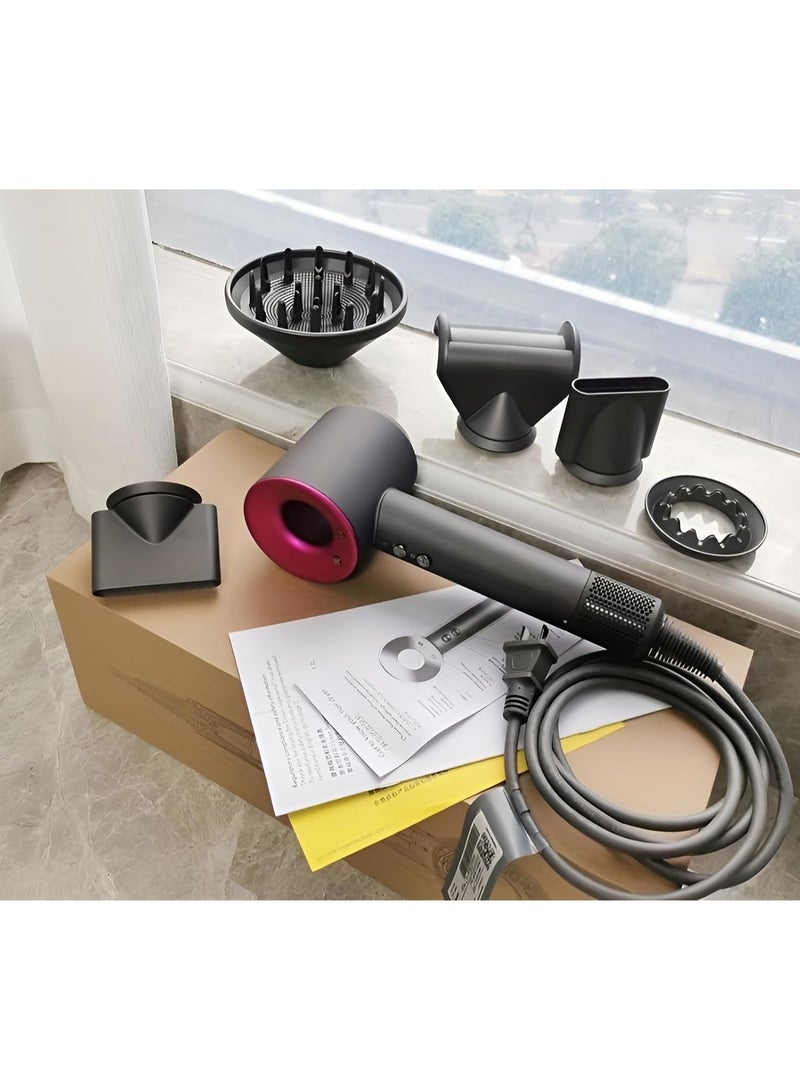 راكسوم مجفف شعر أيوني احترافي، قوي وسريع الجفاف، فوهة مجفف شعر منخفضة الضوضاء، 1 مرفقات ناشرة للسفر في صالون المنزل - Image 2