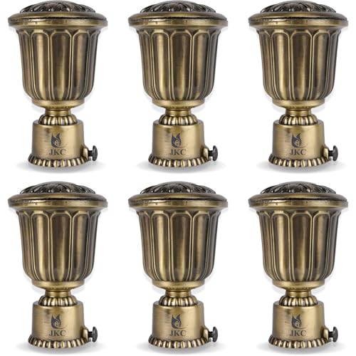 JKC Zinc Alloy Royal Antique Curtain Brackets and Holders, Curtain Holders for Wall, Curtain Brackets, Curtain Holder, Curtain Rod Holder - Brackets 6 - Image 1
