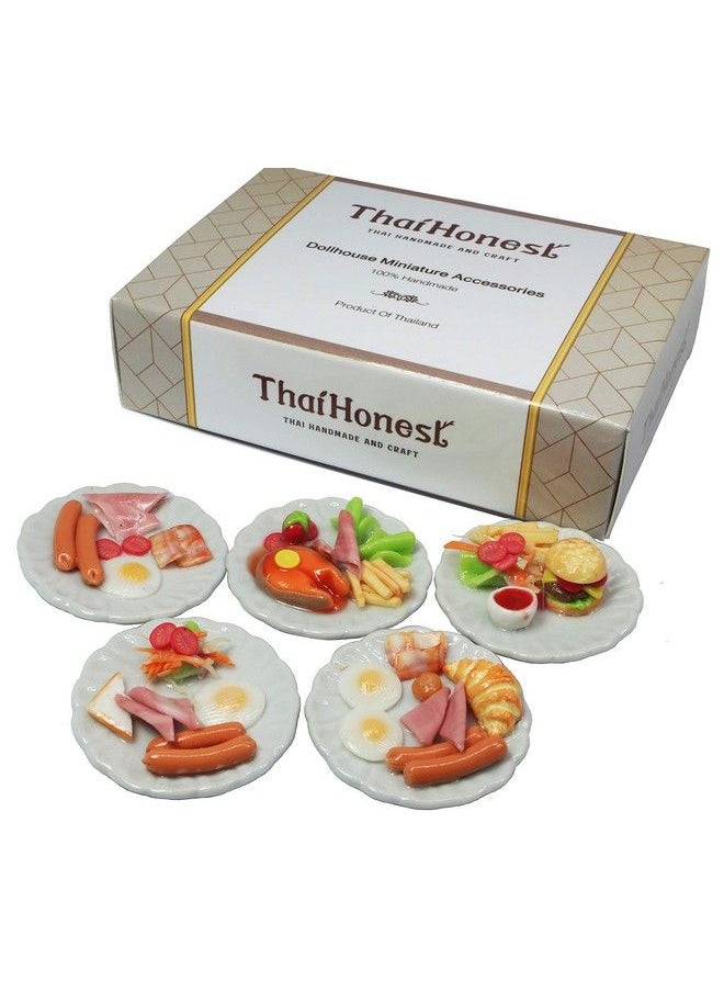 ThaiHonest Mixed 5 Assorted Breakfast Sausage Dollhouse Miniature Food,Collectibles  - Image 2