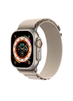 xozgdovg Apple Watch Alpine Loop Band 49mm/45mm/44mm Nylon Woven Sport Strap Compatible with iWatch Series 8/Ultra/7/SE/6/5/4/3/2/1 White  - Image 2