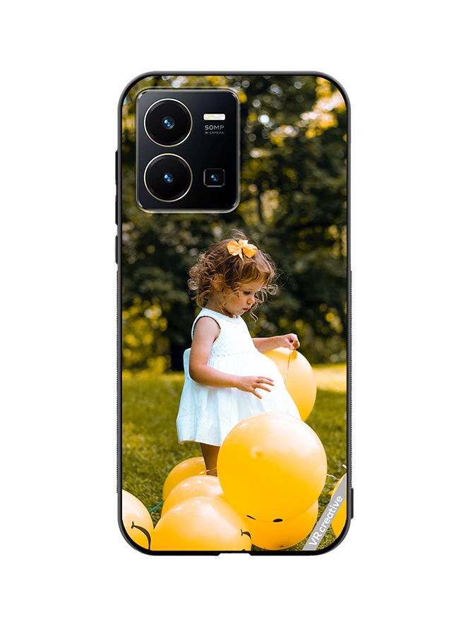 Protective Case Cover For Vivo Y35 Happy Hapie Smiley Design Multicolour