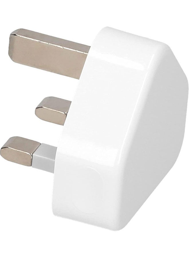 5V 1A USB Adapter Input DC Adapters for Charging Multnction Power Adapter for Electronic Devices (UK Plug, White) In two packs  - Image 3