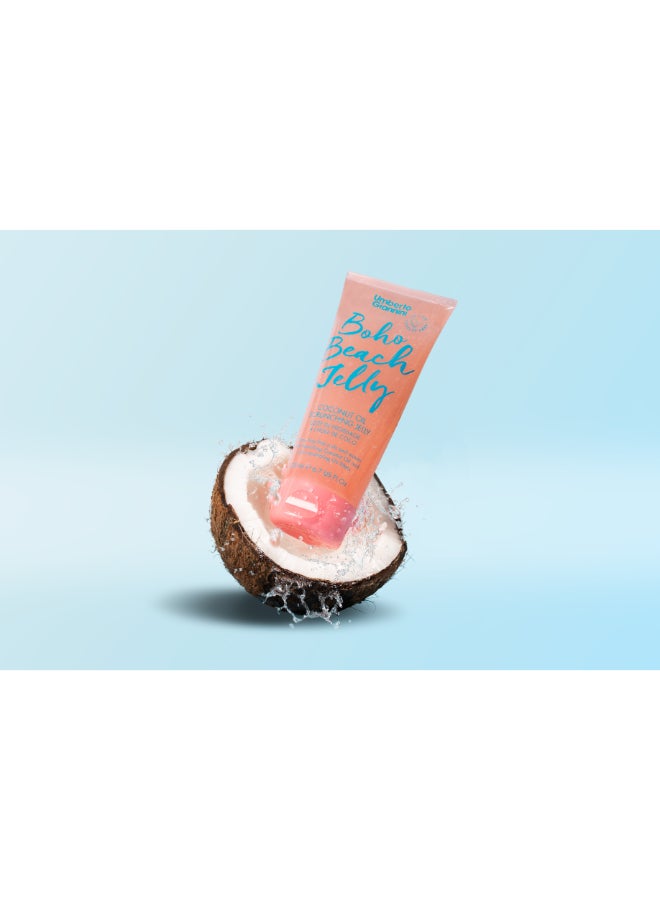 Umberto Giannini Coconut Oil Beach Jelly for Wavy Hair - Creates Effortless, Texturized Beach Waves with a Natural, Soft Hold (200 ml) - Image 2