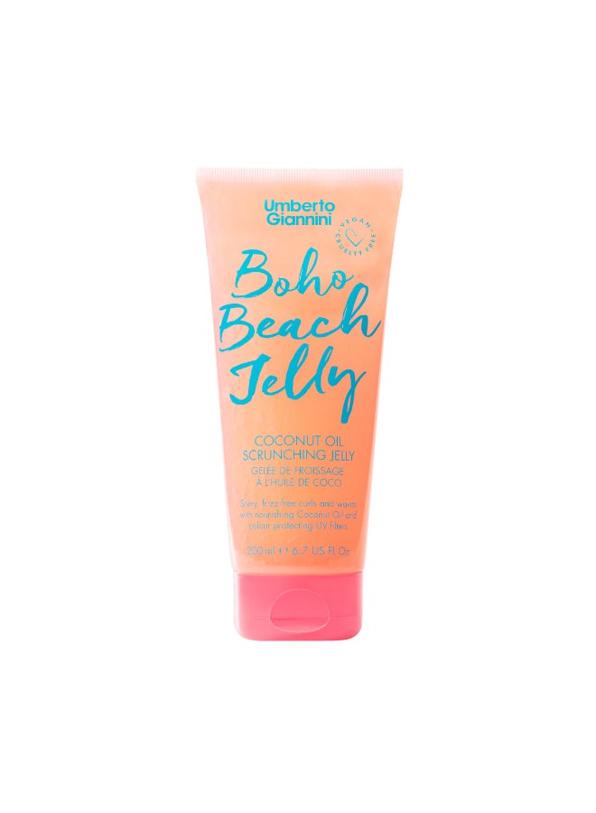 Umberto Giannini Coconut Oil Beach Jelly for Wavy Hair - Creates Effortless, Texturized Beach Waves with a Natural, Soft Hold (200 ml) - Image 1