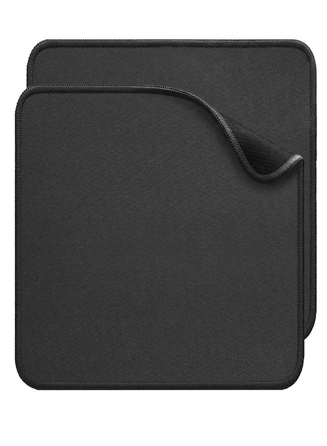 JYWYBF 2-Pack Large Mousepad with Non-Slip Rubber Base, Waterproof Computer Mouse Pad with Anti-fray Stitching, Mouse Pads for Laptop PC & Office Home Desk (Black) - Image 1