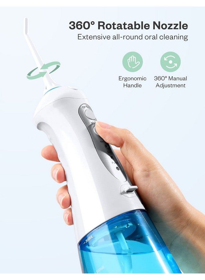 JOYA Water Flosser Cordless Portable Teeth Cleaner With 3 Modes 4 Jets 300Ml Water Tank Ipx7 Waterproof Powerful Cleaning Rechargeable Dental Oral Irrigator For Travel Home Braces - Image 4