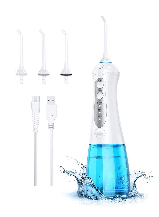JOYA Water Flosser Cordless Portable Teeth Cleaner With 3 Modes 4 Jets 300Ml Water Tank Ipx7 Waterproof Powerful Cleaning Rechargeable Dental Oral Irrigator For Travel Home Braces - Image 2