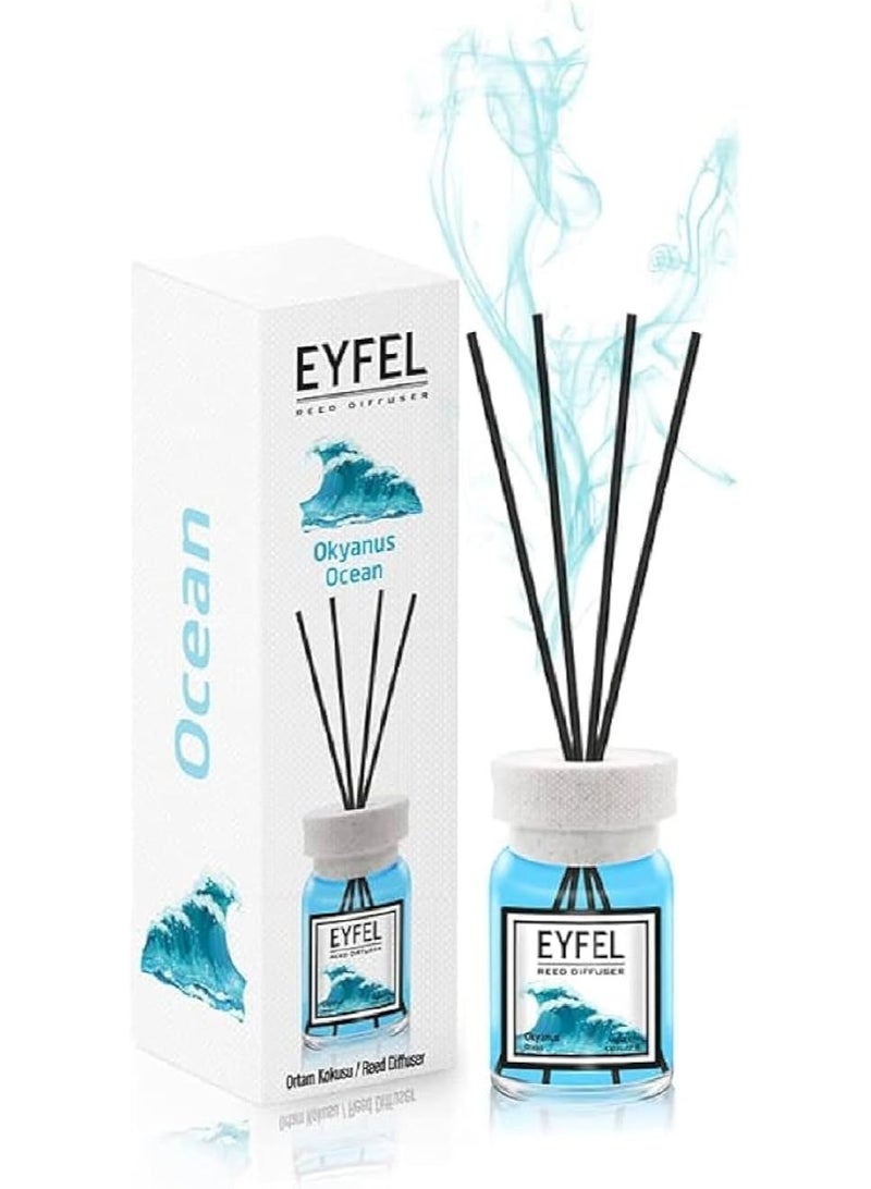 Eyfel Ocean Aroma Diffuser 120ML – Long-Lasting Home Fragrance. Perfect for living rooms, bedrooms, and offices with a fresh coastal touch. - Image 1