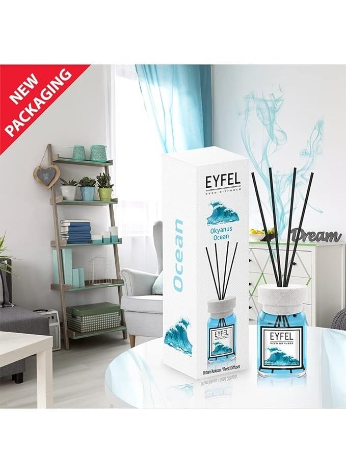Eyfel Ocean Aroma Diffuser 120ML – Long-Lasting Home Fragrance. Perfect for living rooms, bedrooms, and offices with a fresh coastal touch. - Image 2