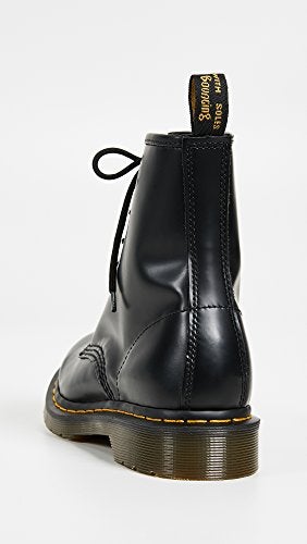 Dr Martens حذاء دكتور مارتنز النسائي 1460 جلد ناعم 8 عيون، أسود، 9 - Image 4