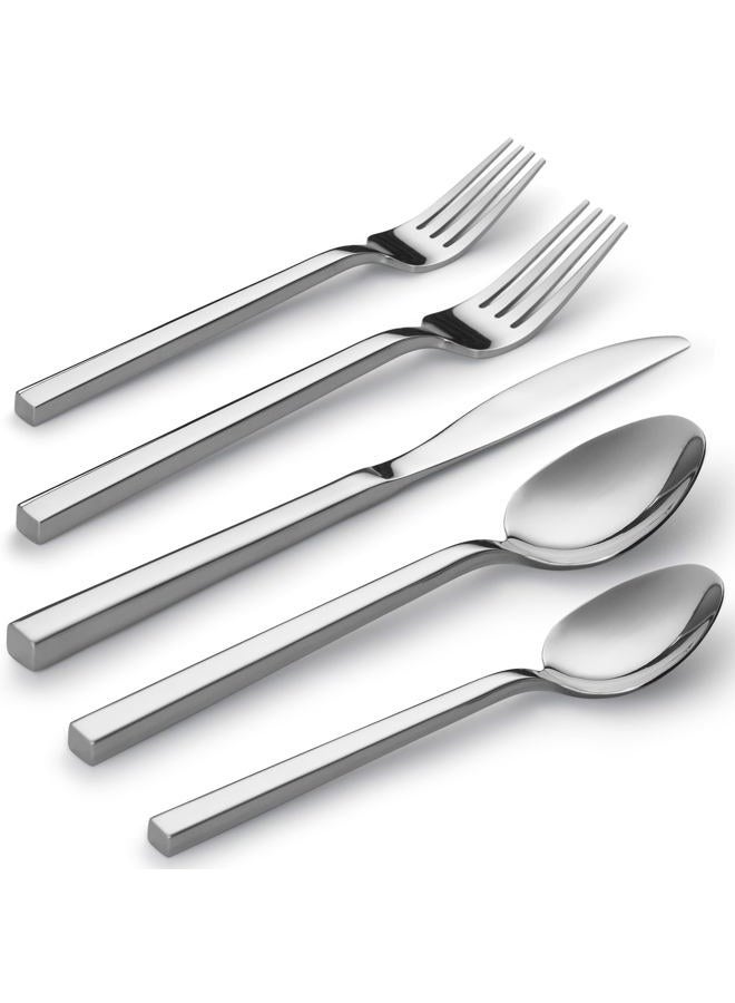 Alata Cube 60pieces Mirror Silverware Set - Image 1